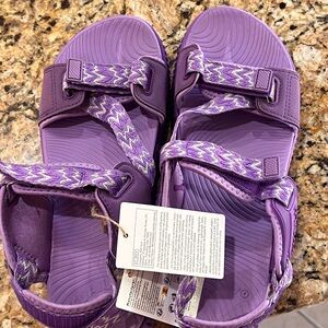 Kuailu orthopedic walking Purple Strappy Sandals